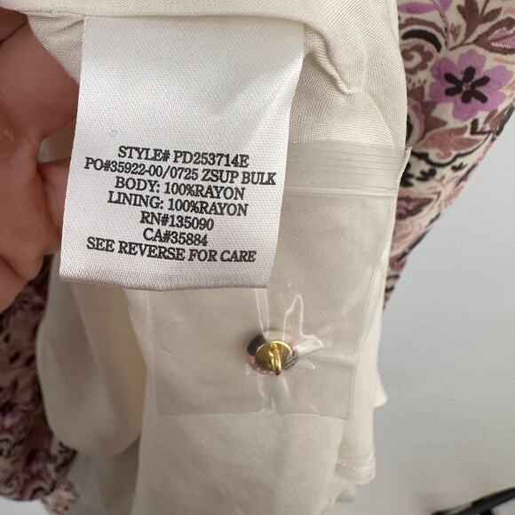 Z SUPPLY x EVEREVE NWT Angel Eyes Toile Floral Print Midi Dress // L - Picture 10 of 16